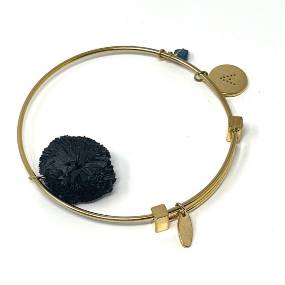 New Anthropologie x Serefina Bangle Monogram Gold Bangle Bracelet “A” - Picture 4 of 4